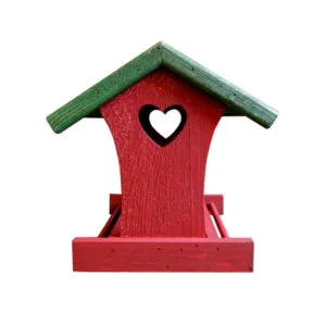 mangiatoia uccellini cuore