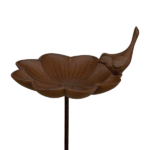 mangiatoia e bagnetto uccellini ghisa dettaglio decoro prodotto