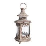 Lanterna in metallo anticato h21cm