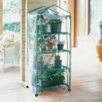 Serra da balcone a 4 ripiani Azalea ruote