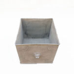 Fioriera quadrata metallo grande