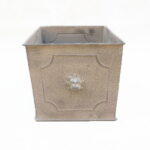 Fioriera quadrata metallo piccola