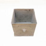 Fioriera quadrata metallo piccola