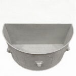 Fioriera semicircolare metallo