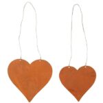 cuore corten piccolo e grande