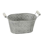 vaso metallo portapiante pattern