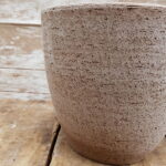 vaso terracotta tortora 18cm 23cm dettaglio lato