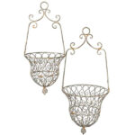 Cestino in metallo da appendere