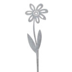 Fiore in metallo grigio 1