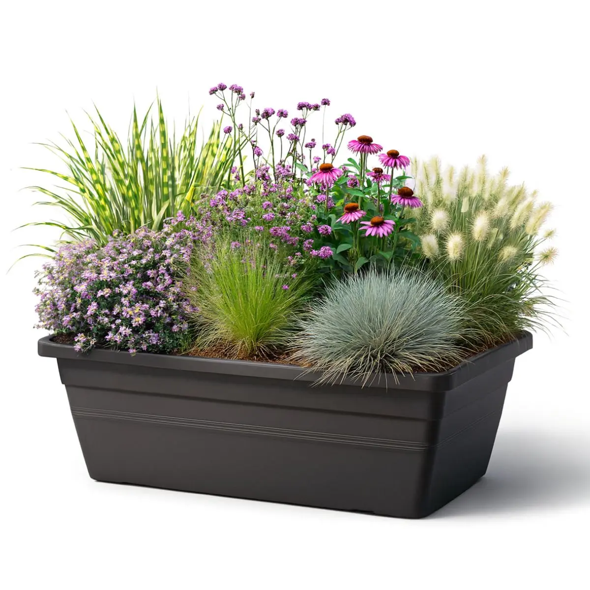 Fioriera con graminacee e perenni (1)