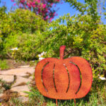 zucca metallo arredo giardino