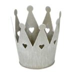 Corona porta piante grigia