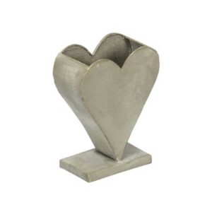 Rostikal Set 3 Cuori Decorativi Vintage In Metallo Effetto Ruggine - 5 Cm