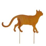 Gatto che cammina corten