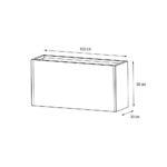 Metal Planter 30 100x30x50cm