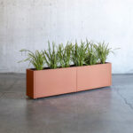 Metal Planter 30 Ruggine 100x30x50cm amb lato