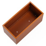 Metal planter 50 Ruggine 100x50x50cm interno