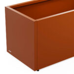 Metal planter 50 Ruggine 100x50x50cm lato