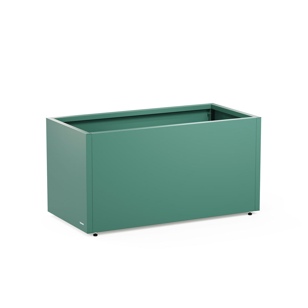 Metal-planter-50-Verde-quercia-100x50x50cm Metal planter 50 Verde quercia 100x50x50cm