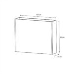 Divider Planter 25 Fioriera divisoria metallo 100x25x80cm misure