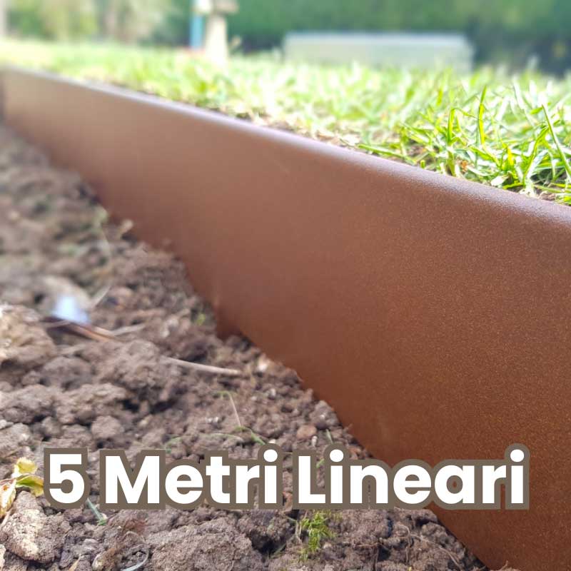 Bordura acciaio zincato verniciato 5 metri