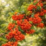 Pyracantha 'Orange Glow' bacche autunnali invernali