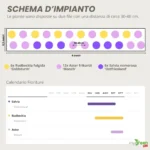 Schema d'impianto Bordura perenne da pieno sole 4 metri “Radiosa d’Estate” (1)
