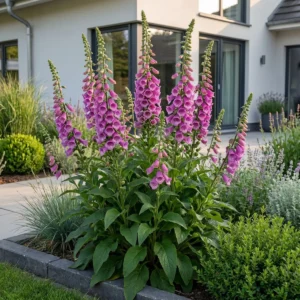 Digitalis purpurea Dalmatian Purple pianta fiorita