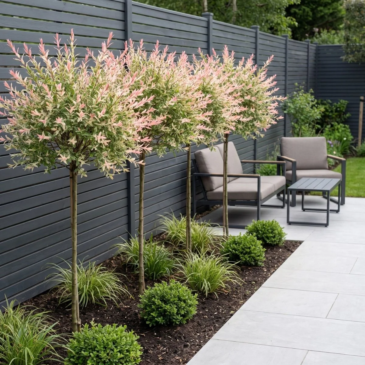 Salix Flamingo fogliame primaverile
